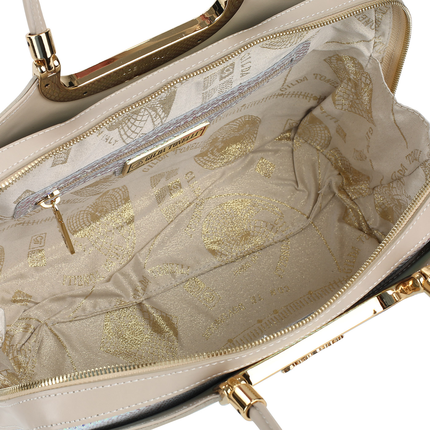 Сумка из натуральной кожи с тиснением Gilda Tonelli Judy Lasa