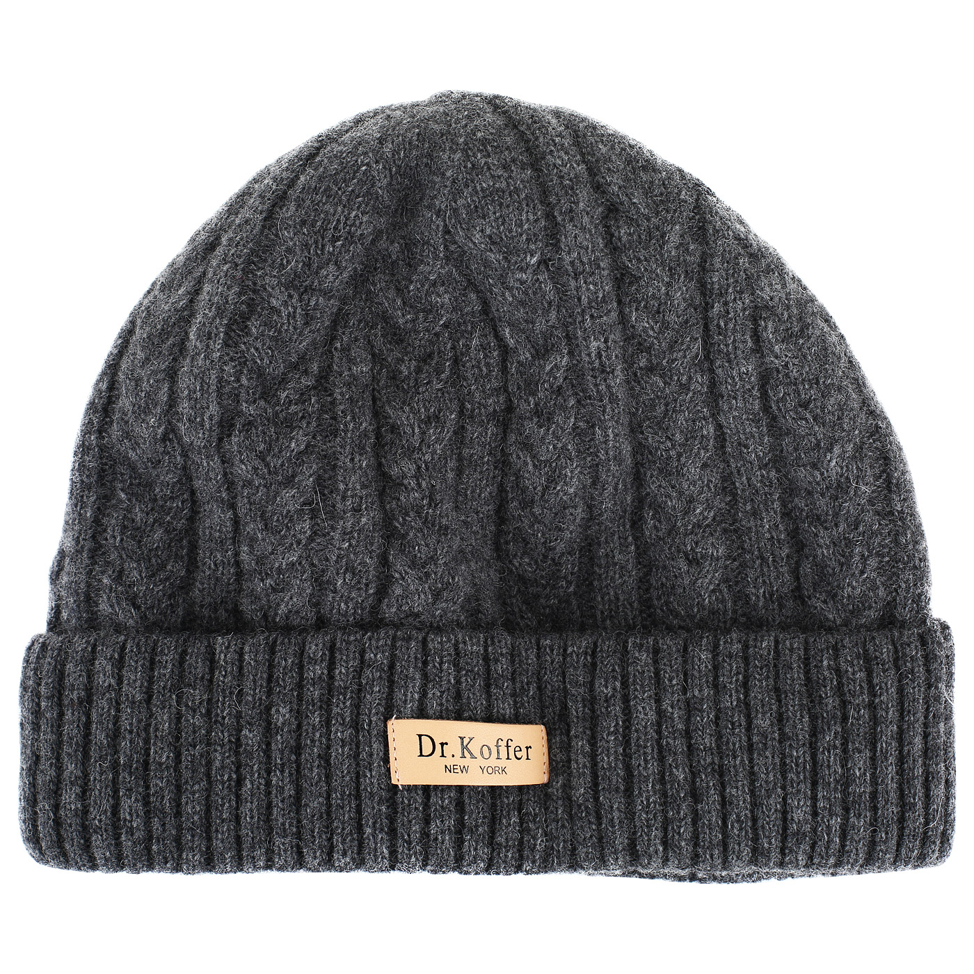 Dr. Koffer Серая шерстяная шапка