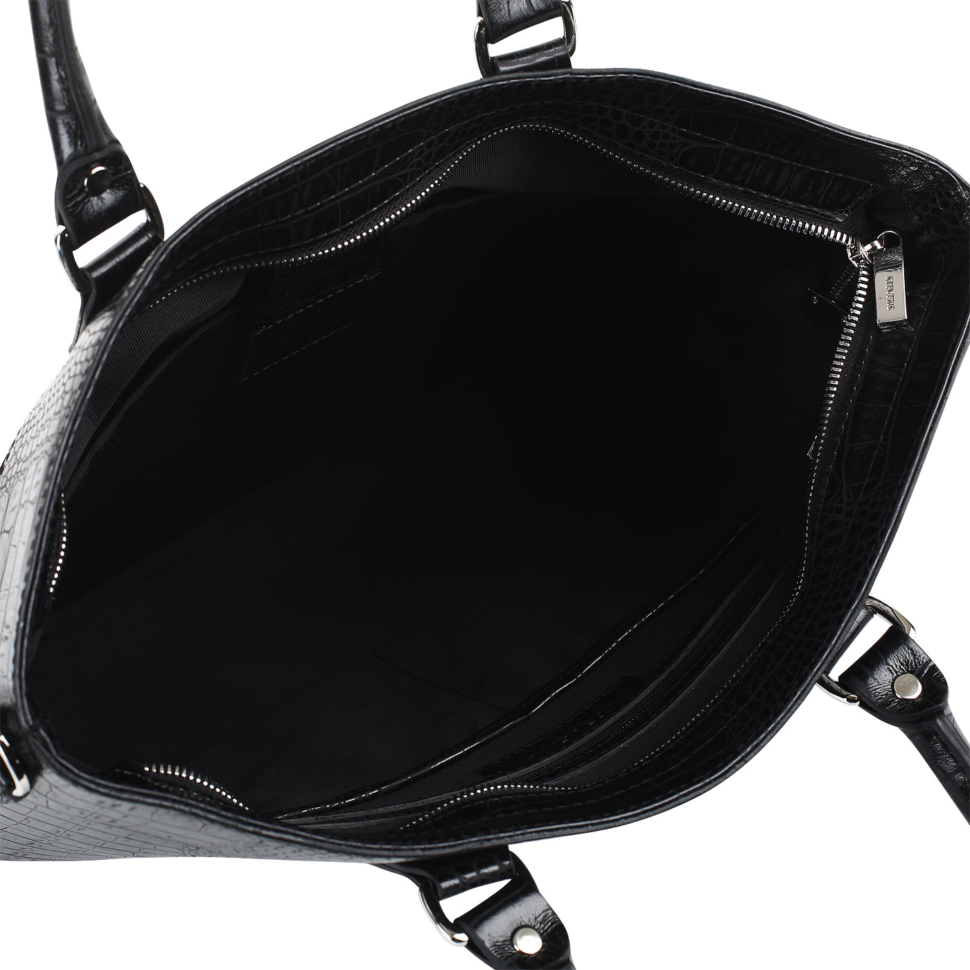 Деловая сумка с отделкой под крокодиловую кожу Stevens 