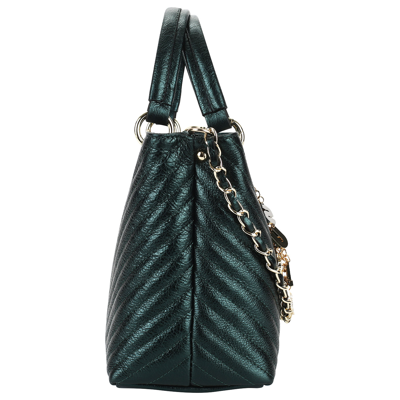 Стеганая сумка с декорированной ручкой Sara Burglar Giola Laminato