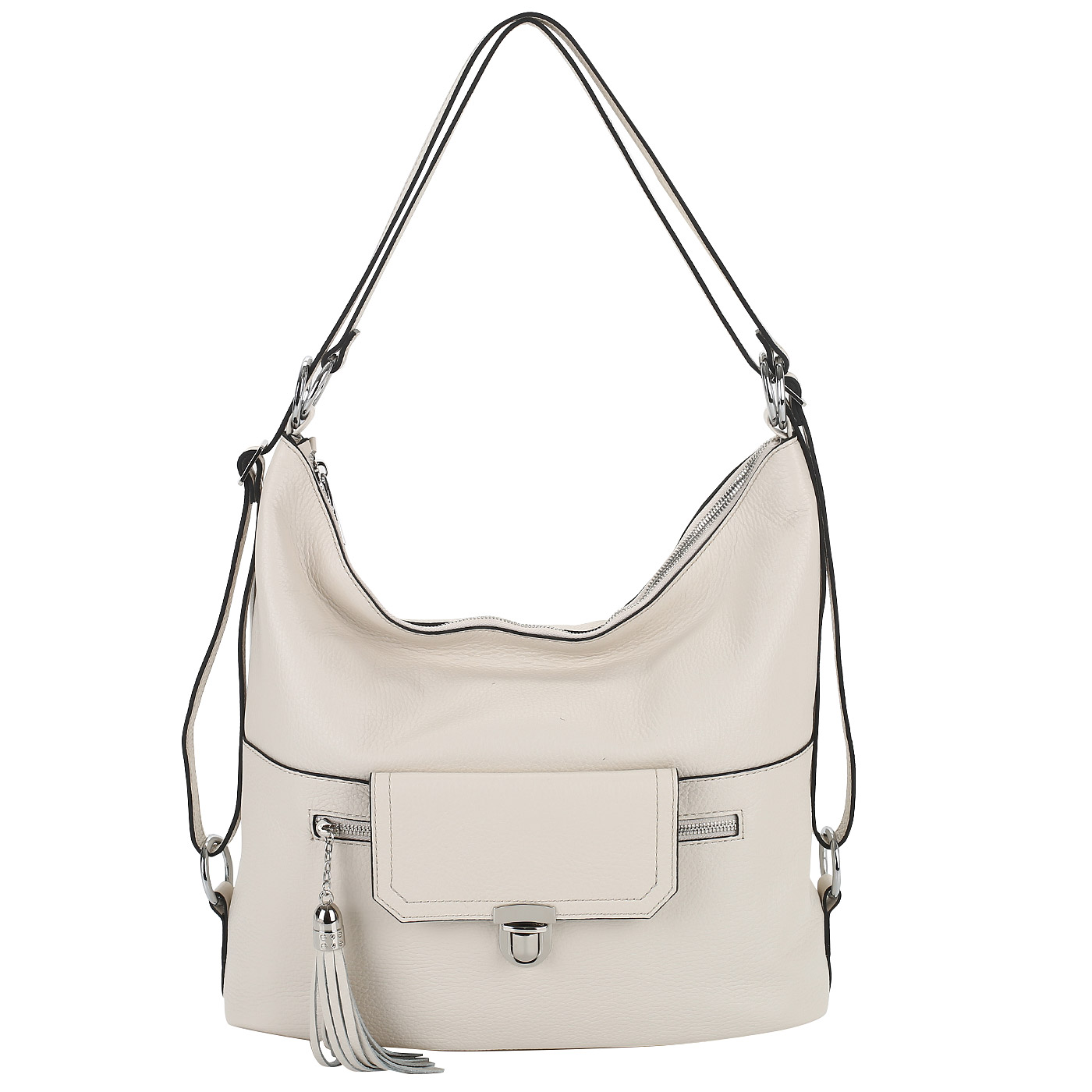 Chatte Кремовая кожаная сумка