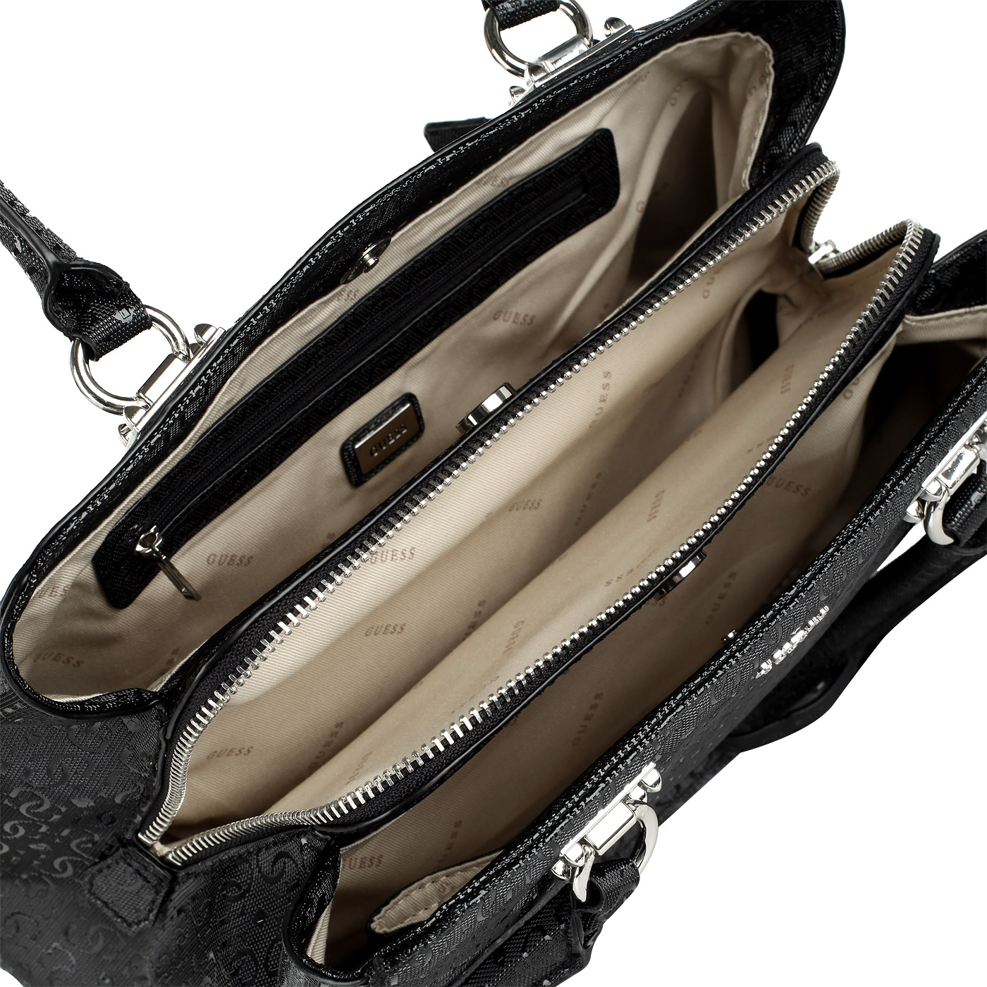 Вместительная стеганая сумка с тремя отделами Guess Halley