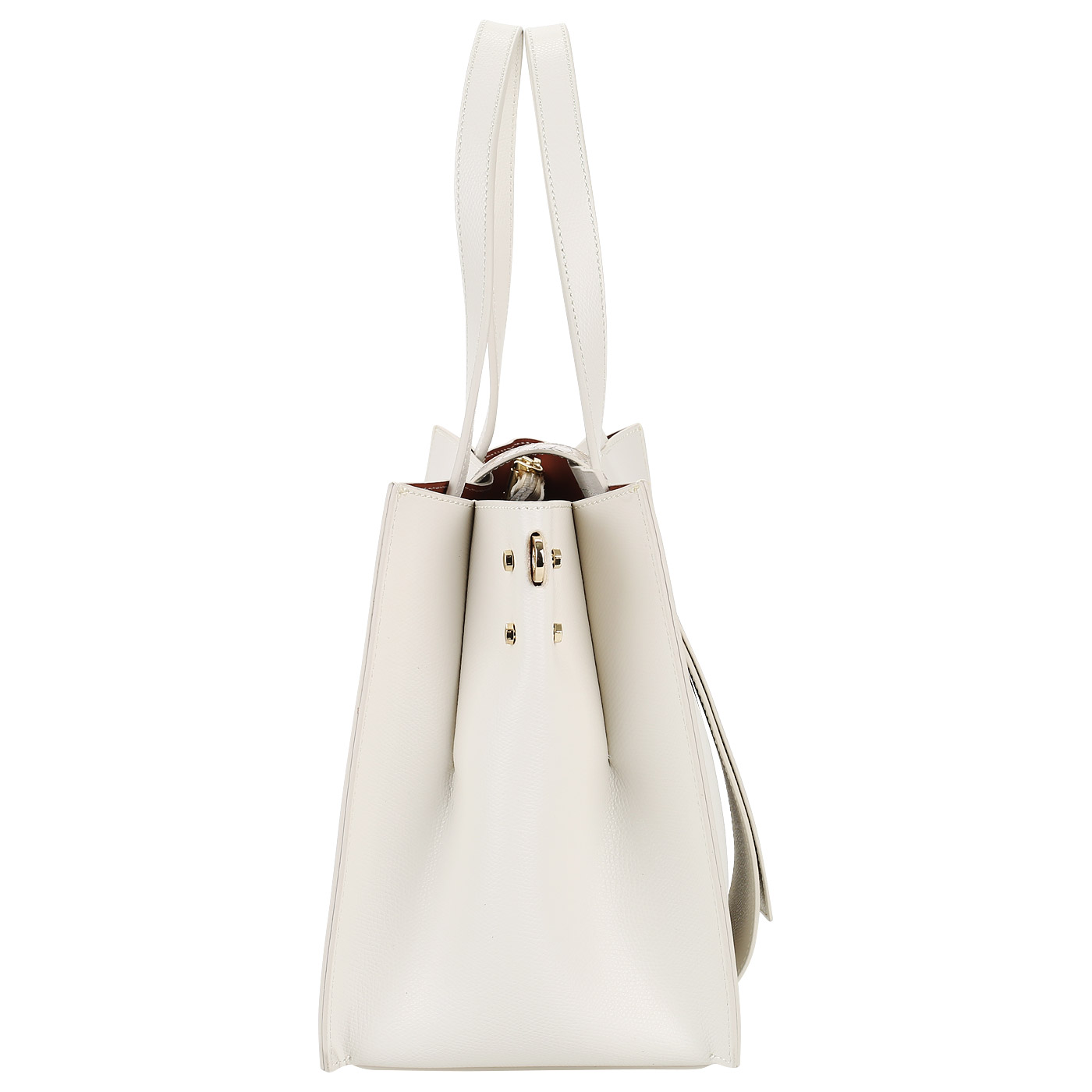 Кожаная сумка на магнитной кнопке Carlo Salvatelli Lord biscia