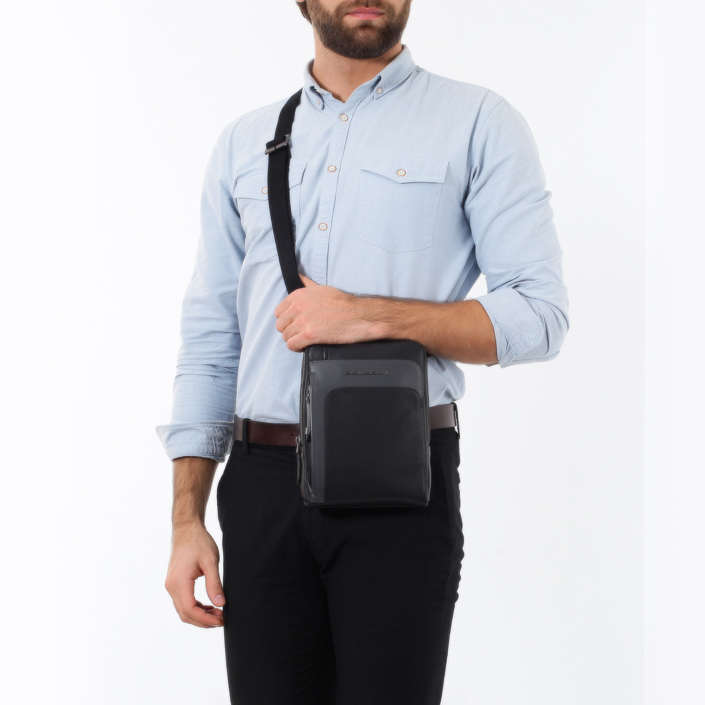 Кожаная сумка через плечо Piquadro Feels