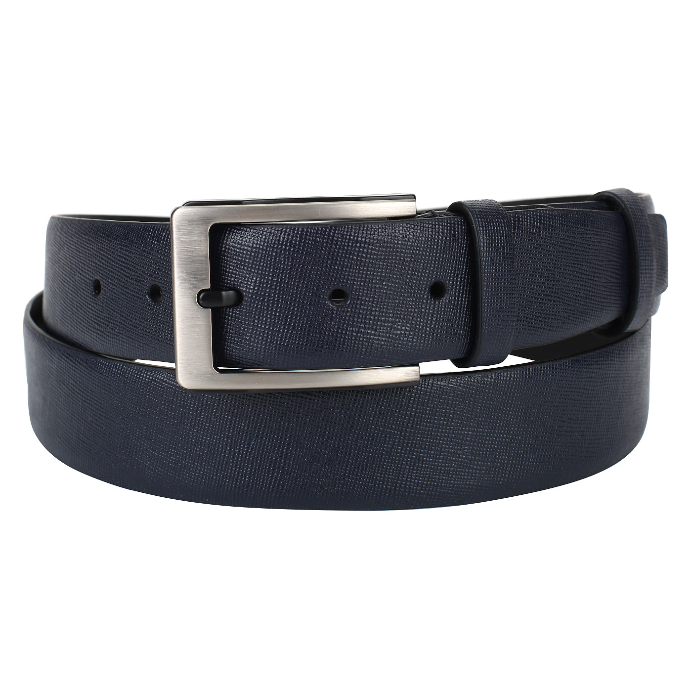 Mayrhoff Мужской ремень из синего сафьяна