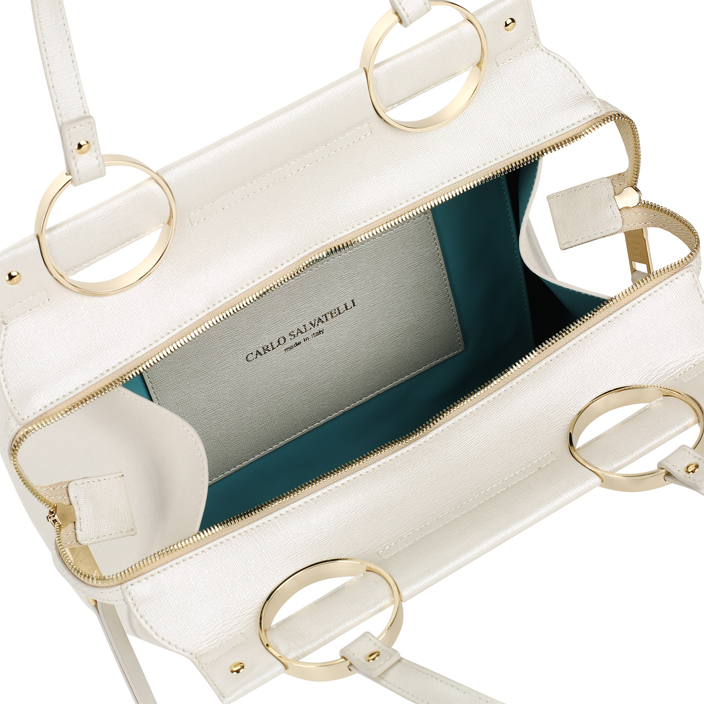 Сумка с длинными ручками Carlo Salvatelli Saffiano