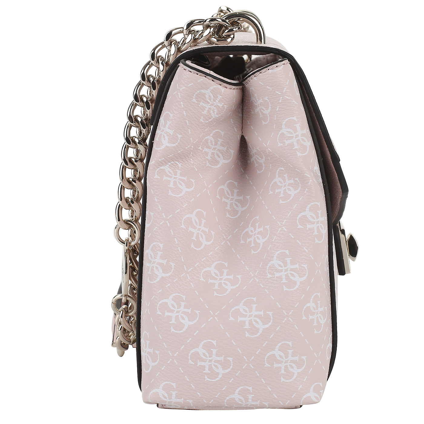 Розовая сумка с откидным клапаном Guess Lorenna